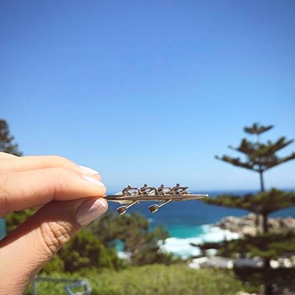 Rowing Four Tie Tack