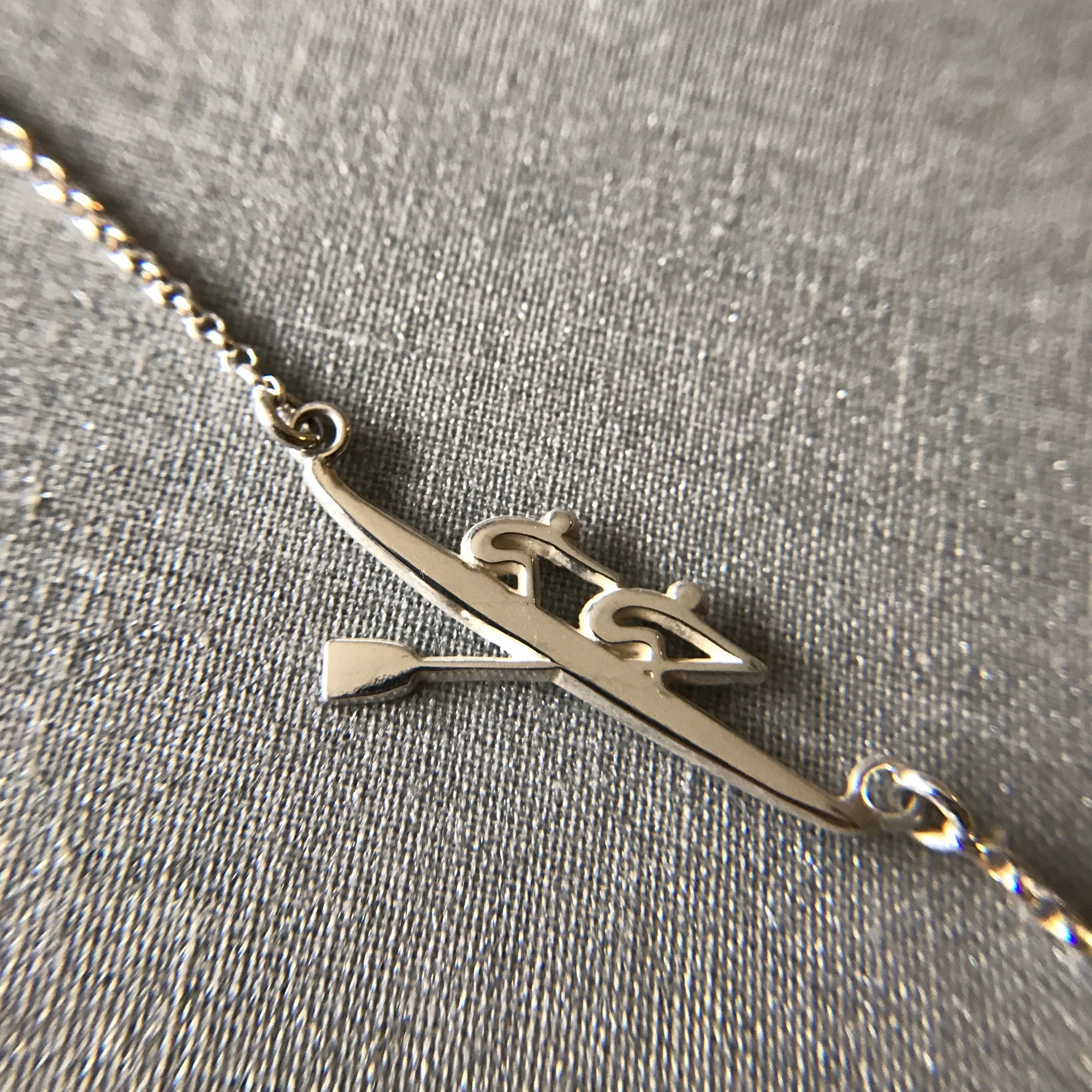 Rowing Pair Necklace - Strokeside Designs Rowing jewelry- Rowing Gifts Ideas- Rowing Coach Gifts