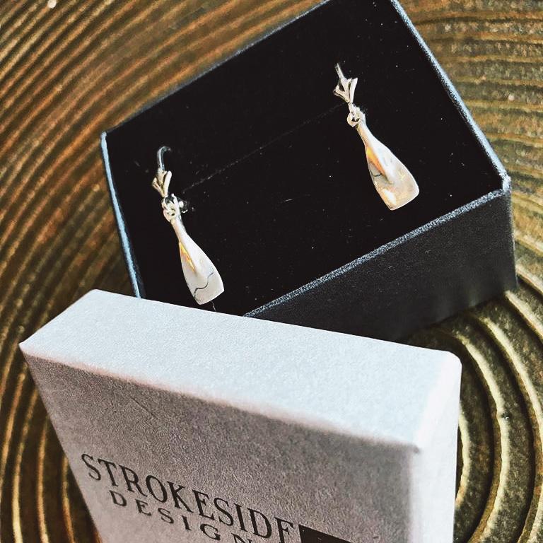 Rowing Small Blade Hanging Earrings