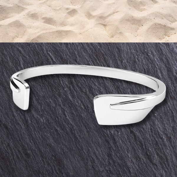 Rowing Cuff Bracelet - Two Oars