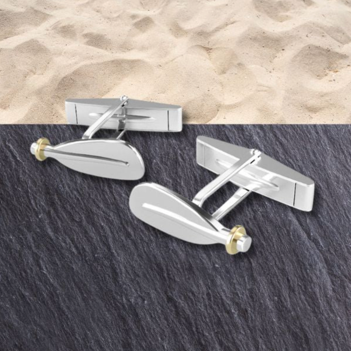 Rounded Vintage Oar Cuff Links