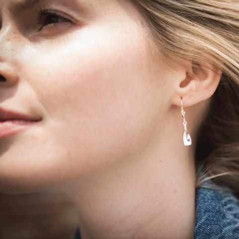 Rowing Small Blade Hanging Earrings