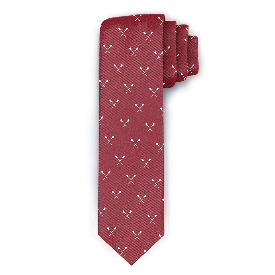 Rowing Silk Tie - Crossed Oars