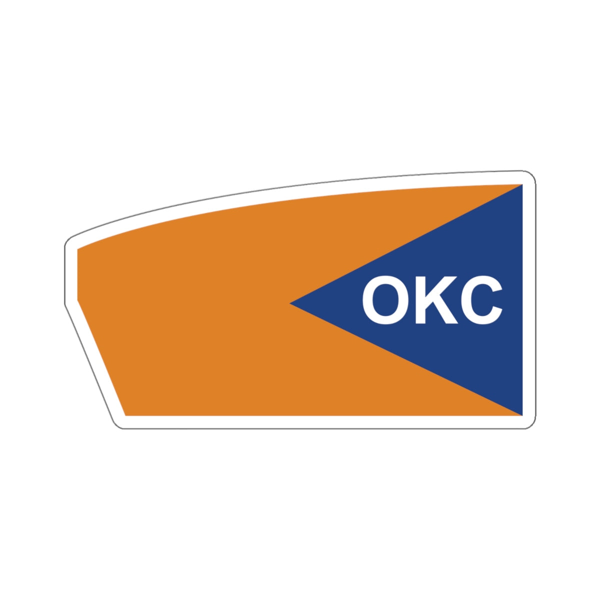 Oklahoma City Rowing_ Chesapeake Boathouse Sticker