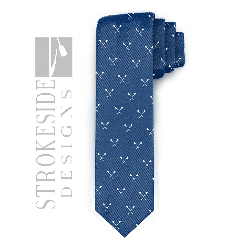 Rowing Tie - Strokeside Designs Rowing jewelry- Rowing Gifts Ideas- Rowing Coach Gifts