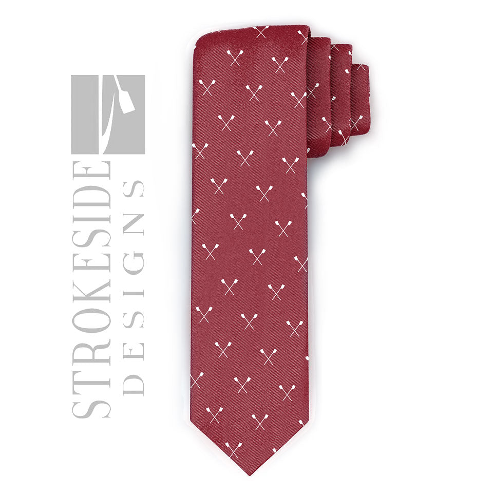Rowing Tie - Strokeside Designs Rowing jewelry- Rowing Gifts Ideas- Rowing Coach Gifts