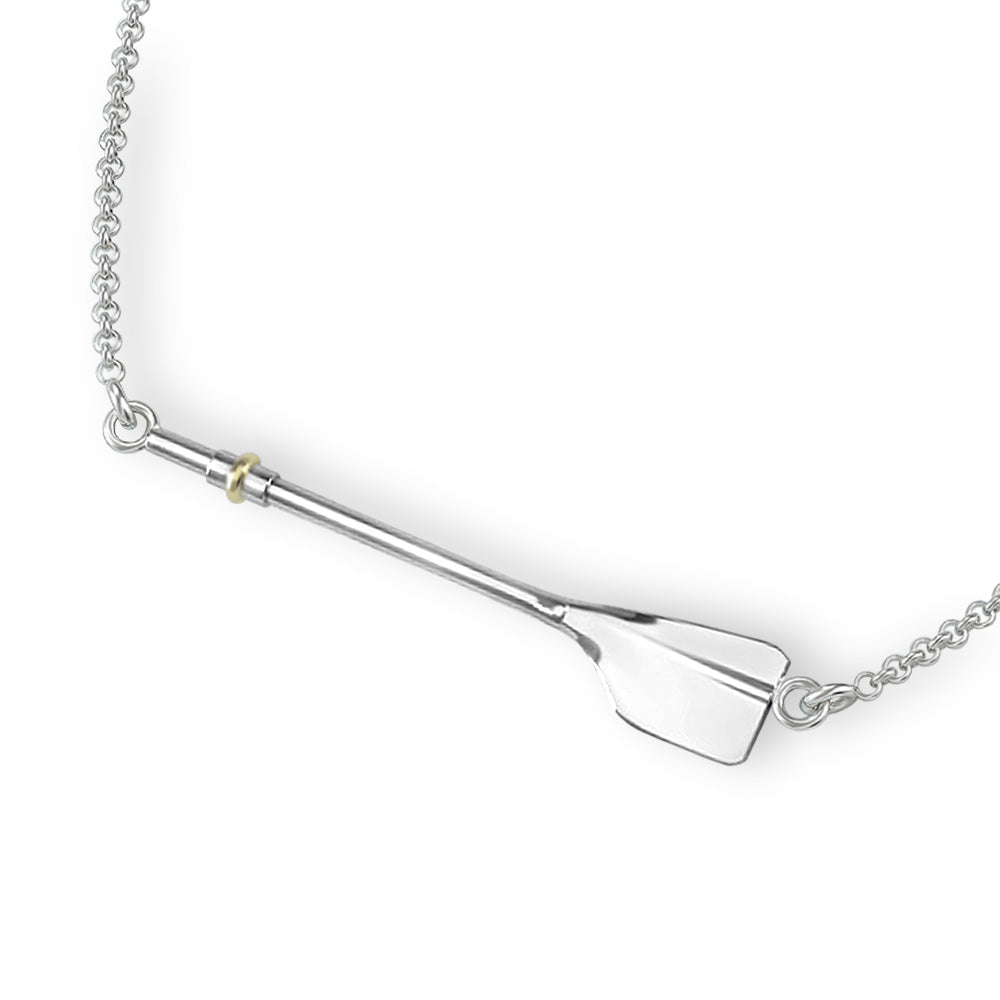 Rowing Full Oar Necklace - Strokeside Designs Rowing jewelry- Rowing Gifts Ideas- Rowing Coach Gifts