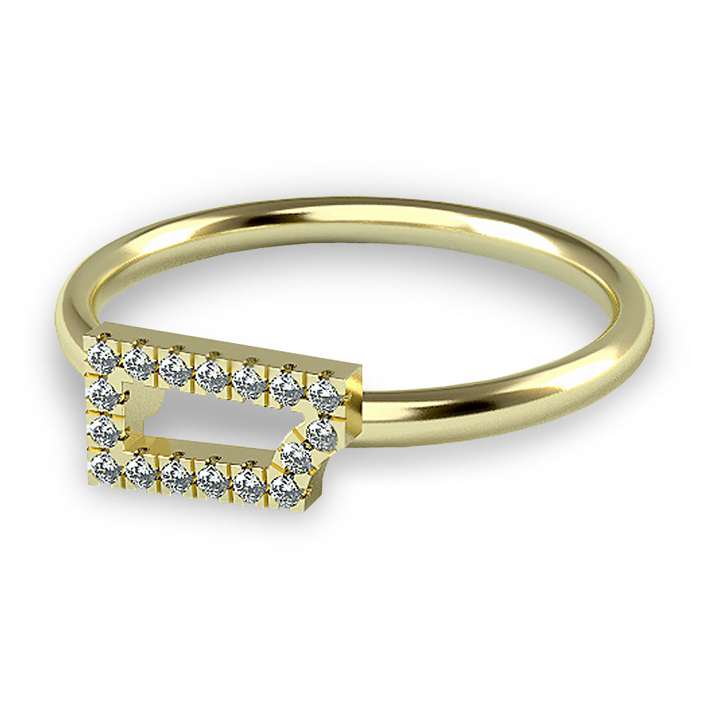 14K Diamond Beaded Ring - Lulu Designs Jewelry