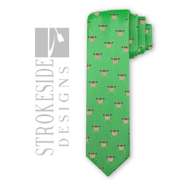 US National Team Tie (USRowing) - Strokeside Designs Rowing jewelry- Rowing Gifts Ideas- Rowing Coach Gifts