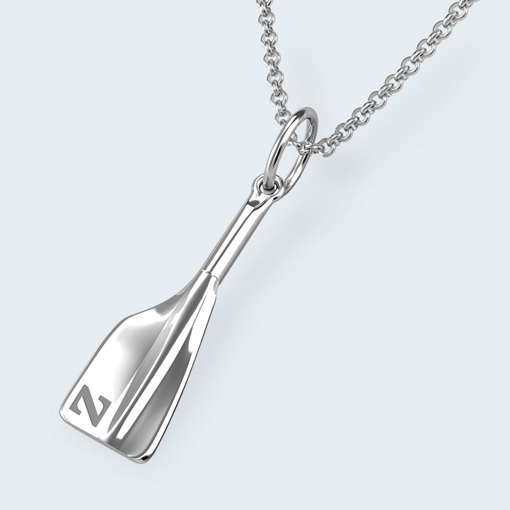 ZLAC Oar Blade Pendant - Strokeside Designs Rowing jewelry- Rowing Gifts Ideas- Rowing Coach Gifts