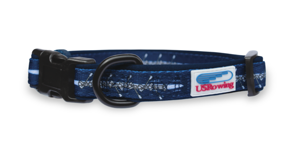 USRowing Dog Collar - Strokeside Designs Rowing jewelry- Rowing Gifts Ideas- Rowing Coach Gifts